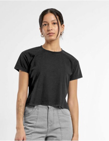 BUI-BY305-Ladies Vintage Cropped Tee